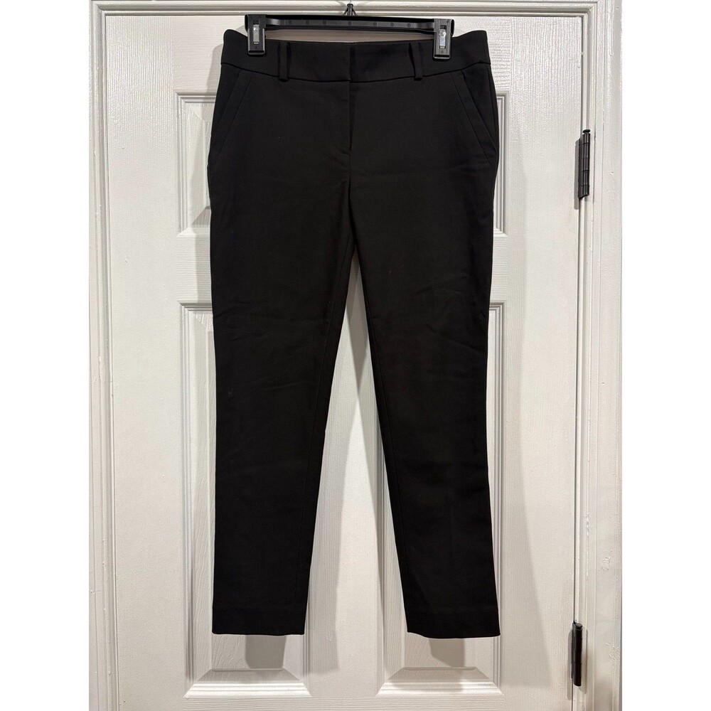 LOFT Marisa Skinny Pants Womens 4P Petite Black Stretch Career Dress
